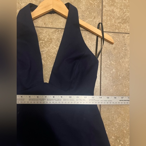Halston Heritage Navy Halter Dress, Midnight size NWOT Size 2 - Picture 10 of 11